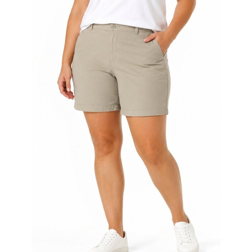 Eddie Bauer Ripstop Active Hiking Beige Shorts Size 18 - Inseam 7 in